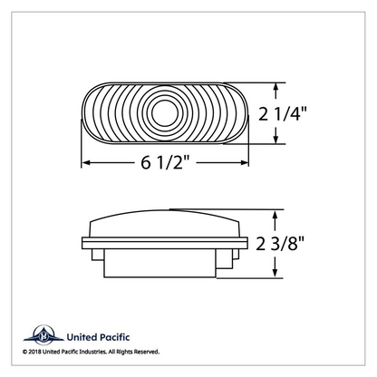 6" Oval Back-Up Light Kit