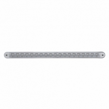 19 LED 12" Reflector Light Bar With Bezel (Stop, Turn & Tail) - Red LED/Clear Lens