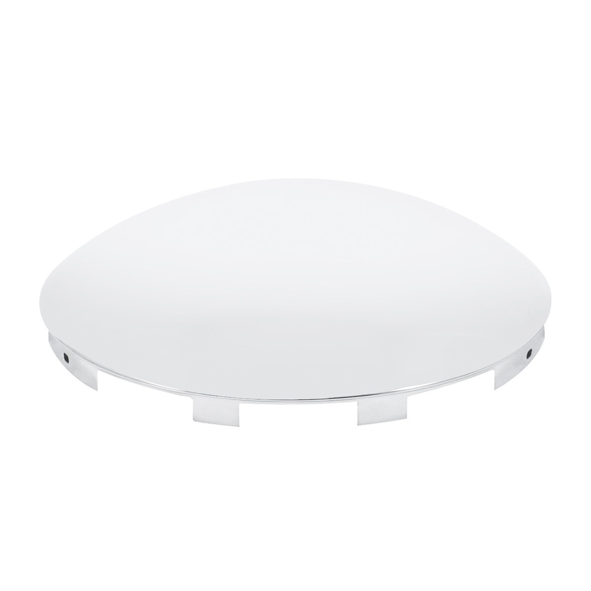 Universal Stainless Steel Dome Front Hubcap - 7/16" Lip