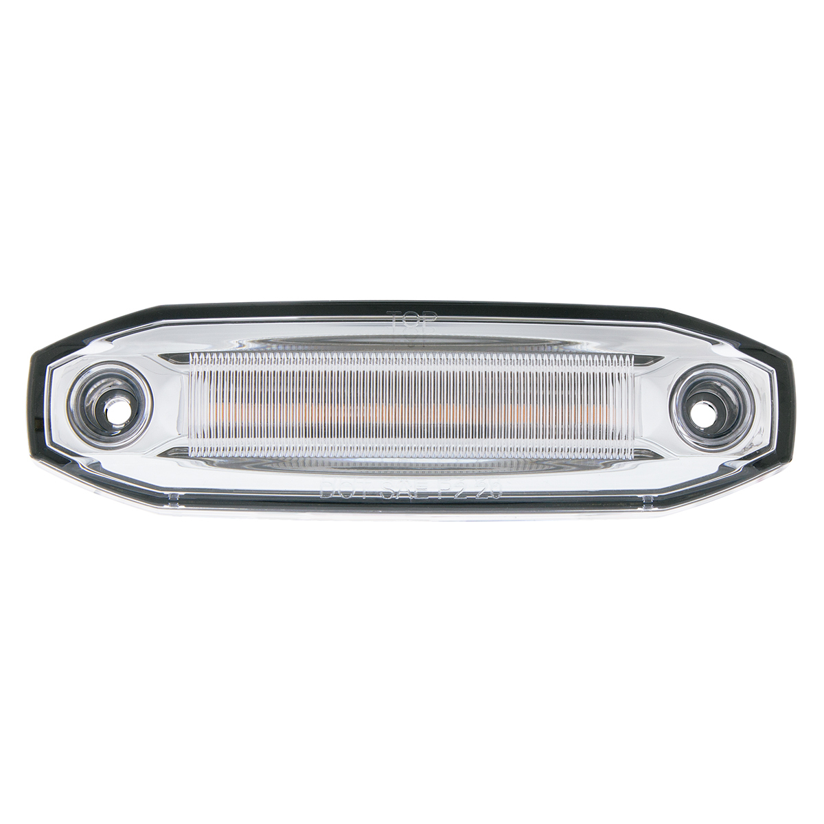 6 Amber LED Light (Clearance/Marker) With 6 White LED Side Ditch Light