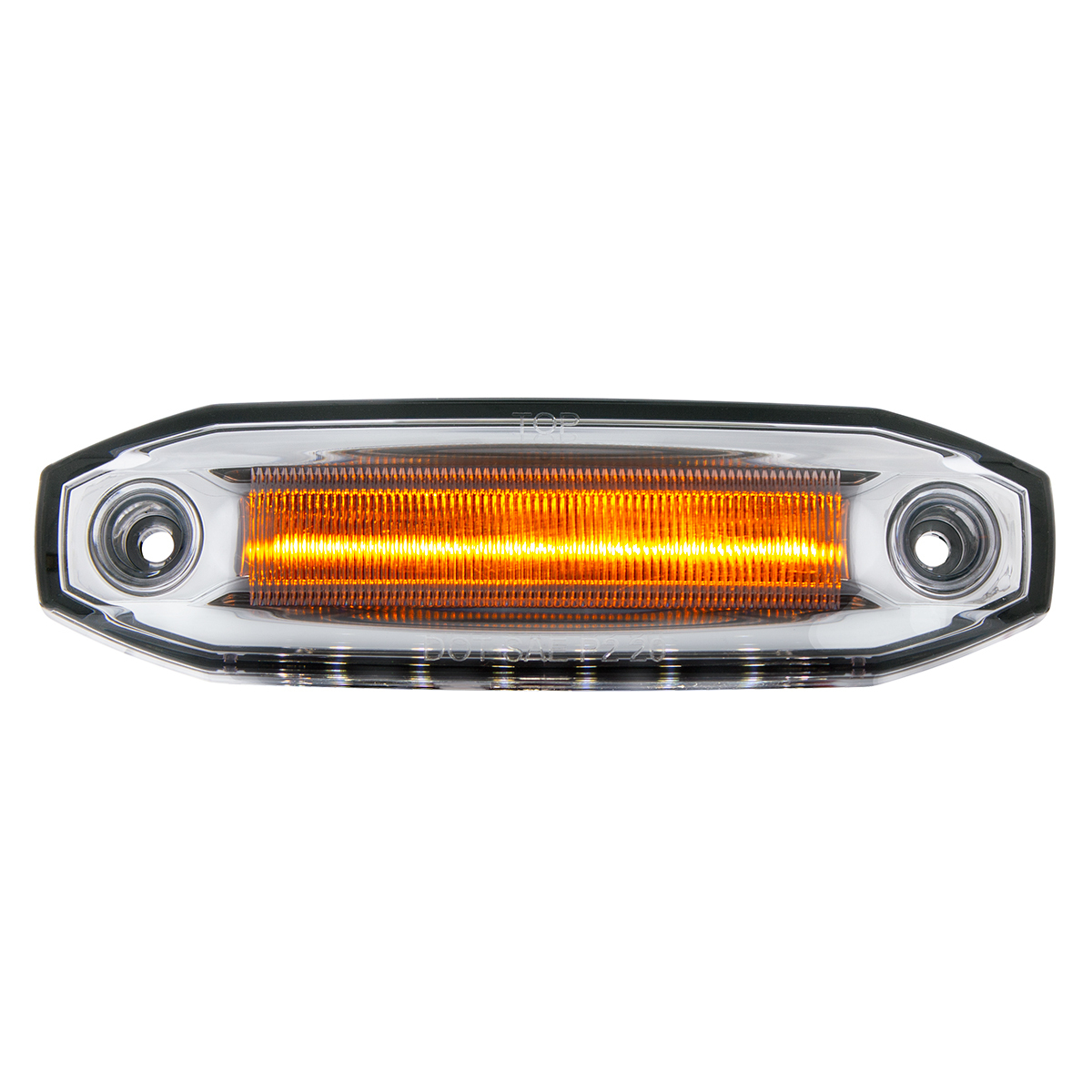 6 Amber LED Light (Clearance/Marker) With 6 White LED Side Ditch Light