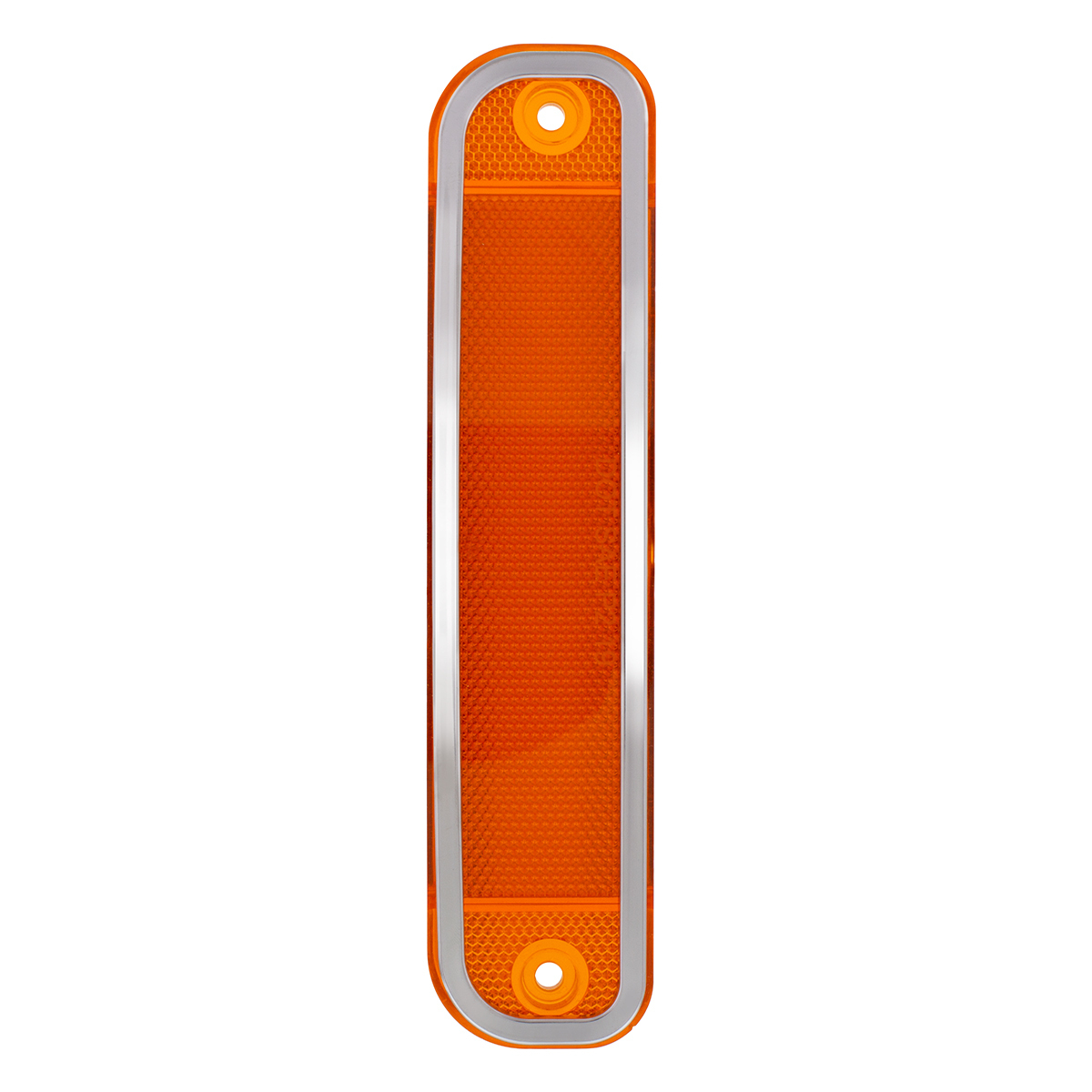 15 Amber LED Side Marker With Stainless Steel Trim For 1973-80 Chevy & GMC Truck, Amber Lens