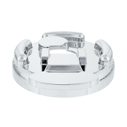 Chrome Plastic Fuel Cap Cover For Peterbilt - Locking