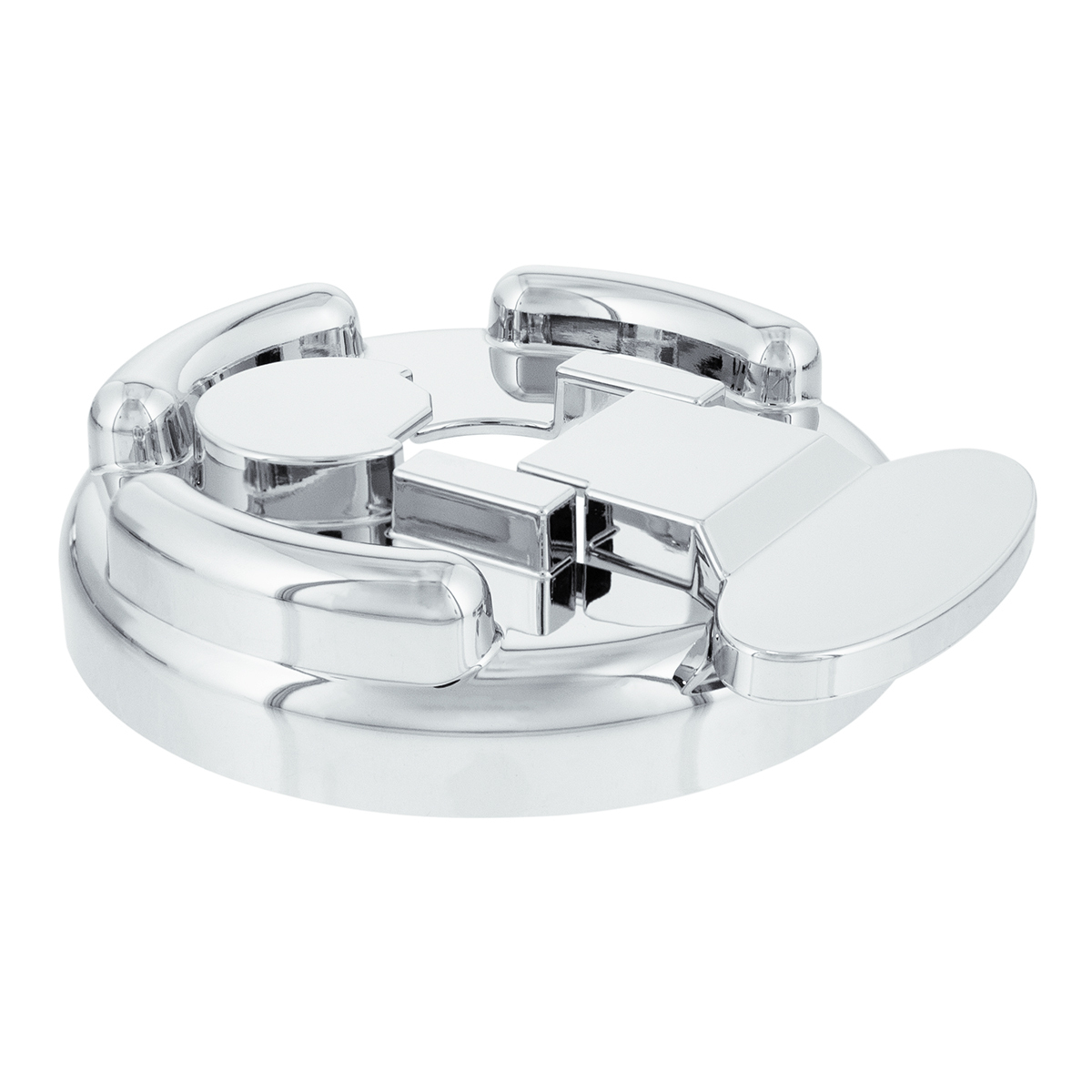 Chrome Plastic Fuel Cap Cover For Peterbilt - Locking