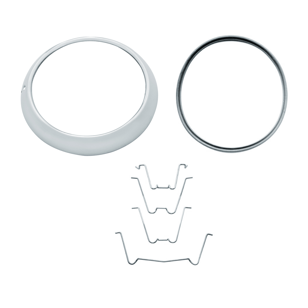 Headlight Rim Kit With Gaskets And Clips For 1947-54 Chevy Truck