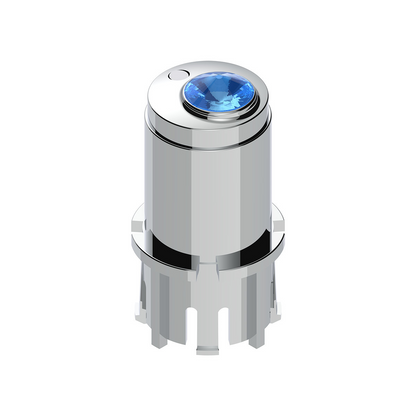 Center A/C Control Knob For 2006+ Kenworth - Blue Crystal