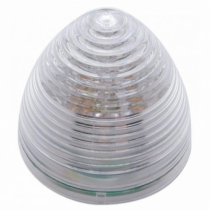 9 LED 2" Round Beehive Light (Clearance/Marker) - Red LED/Clear Lens (Bulk)