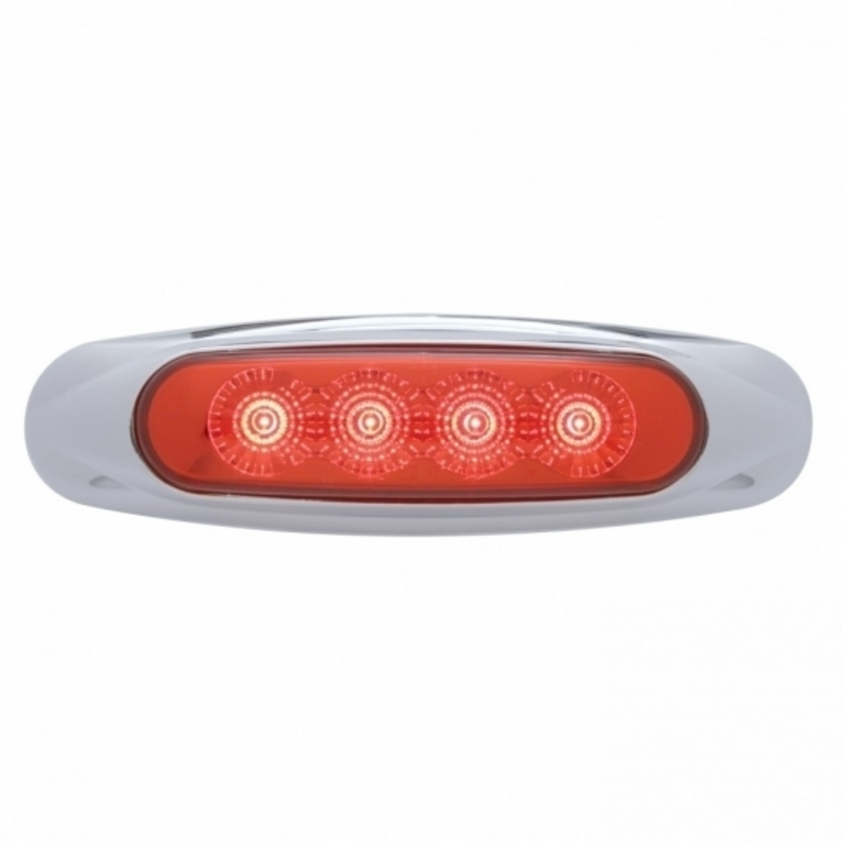 4 LED Reflector Light (Clearance/Marker) - Red LED/Red Lens