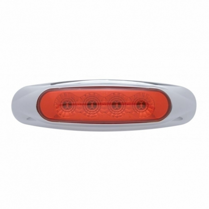 4 LED Reflector Light (Clearance/Marker) - Red LED/Red Lens