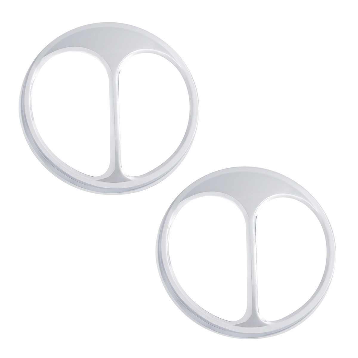 Chrome Cat's Eye Headlight Cover For 7" Headlight (Pair)