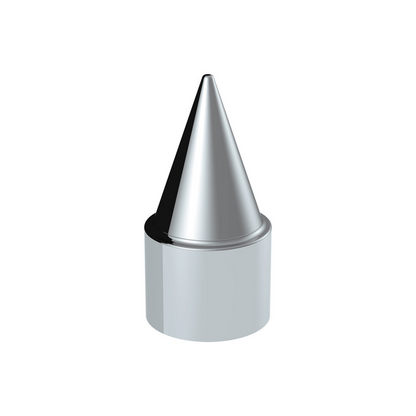 33mm X 4-1/4" Chrome Plastic Stiletto Nut Cover - Push-On (Bulk)