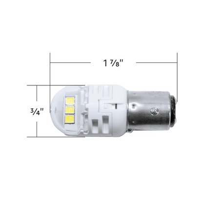 High Power 6 LED 1157 Bulb-White (Pair)