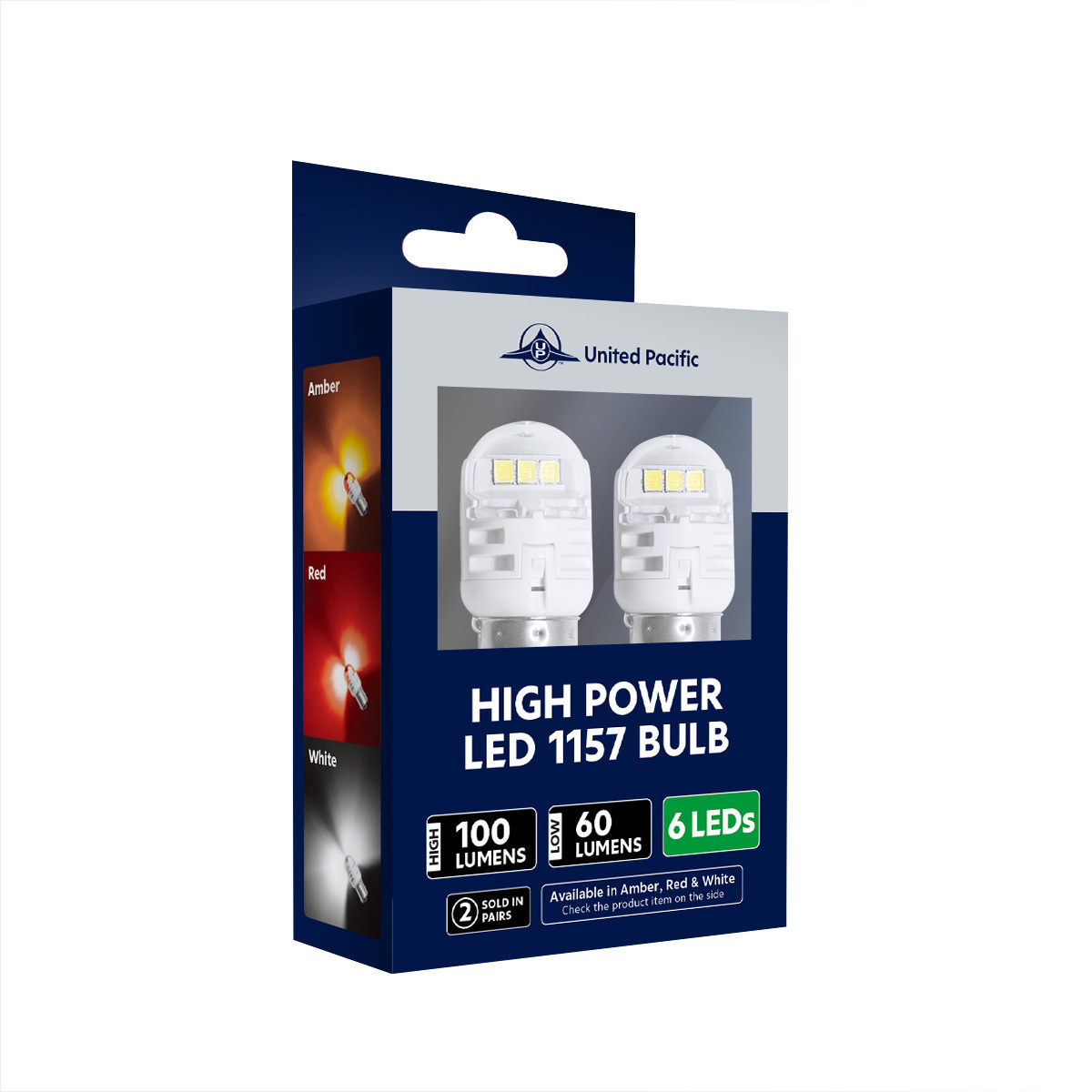High Power 6 LED 1157 Bulb-White (Pair)