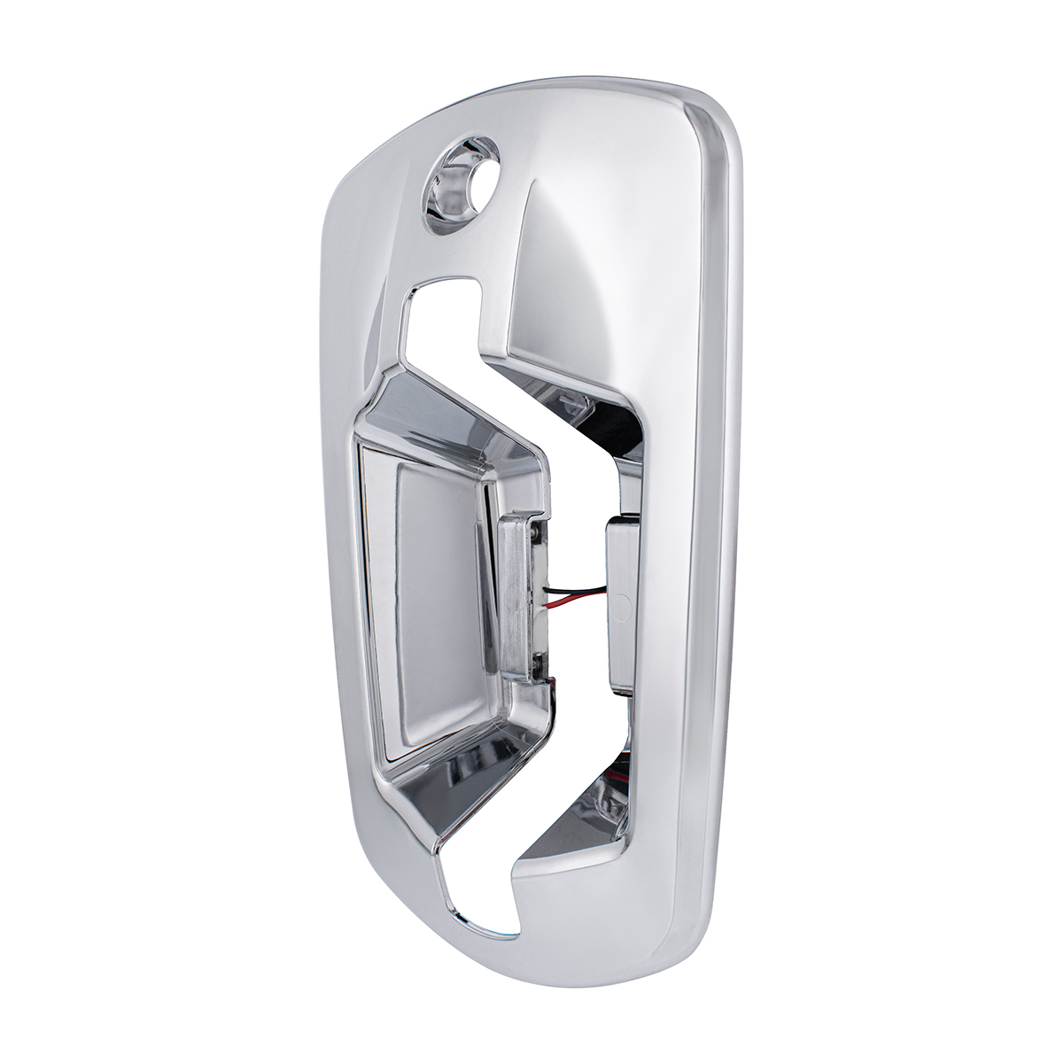 6 LED Chrome Door Handle Cover For 2018-2026 Freightliner Cascadia - Passenger, Blue LED