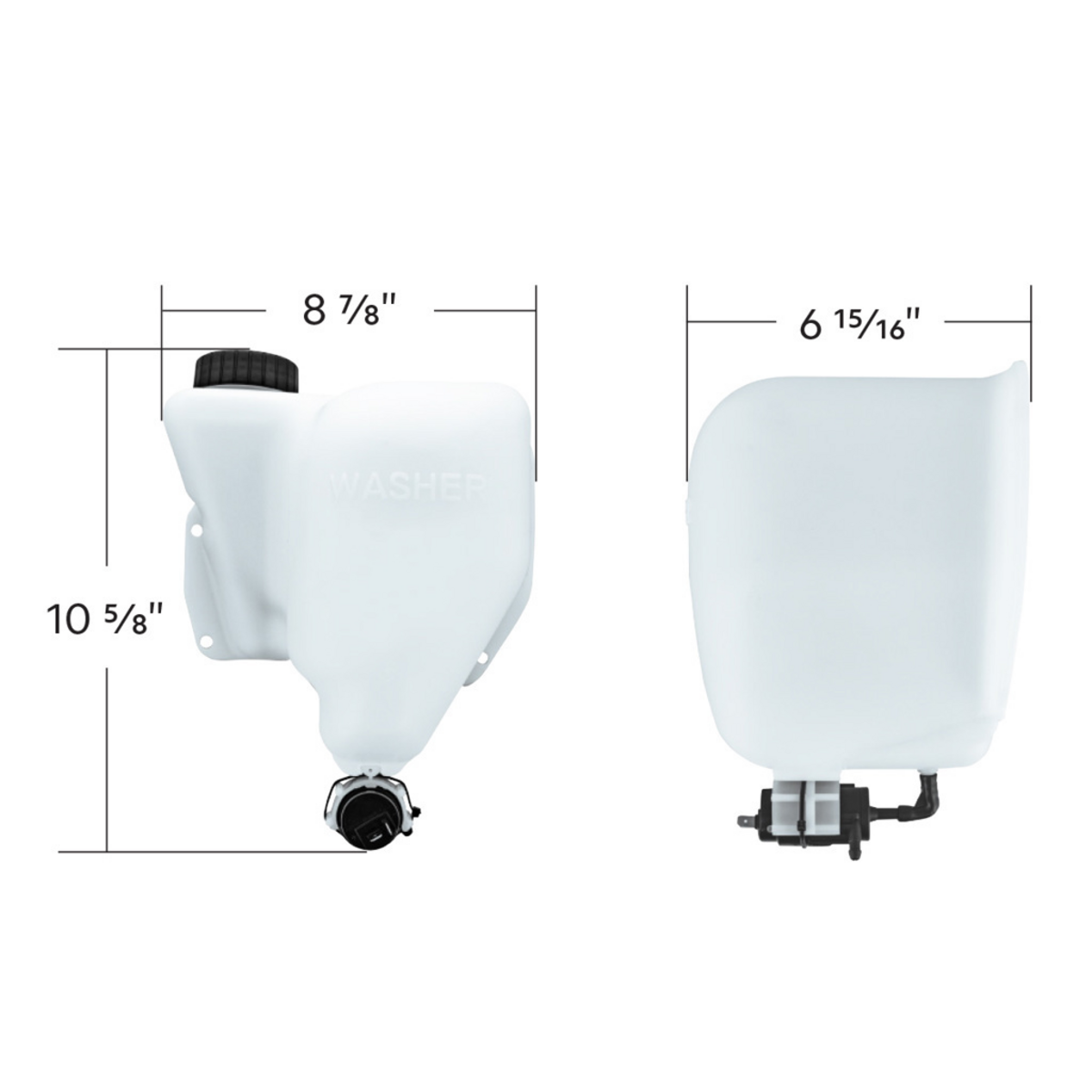 Washer Fluid Reservoir For 1989-2007 Peterbilt 379