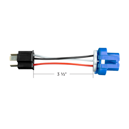 9007 to H4/9003 3-Pin Bulb Conversion Adapter Plug