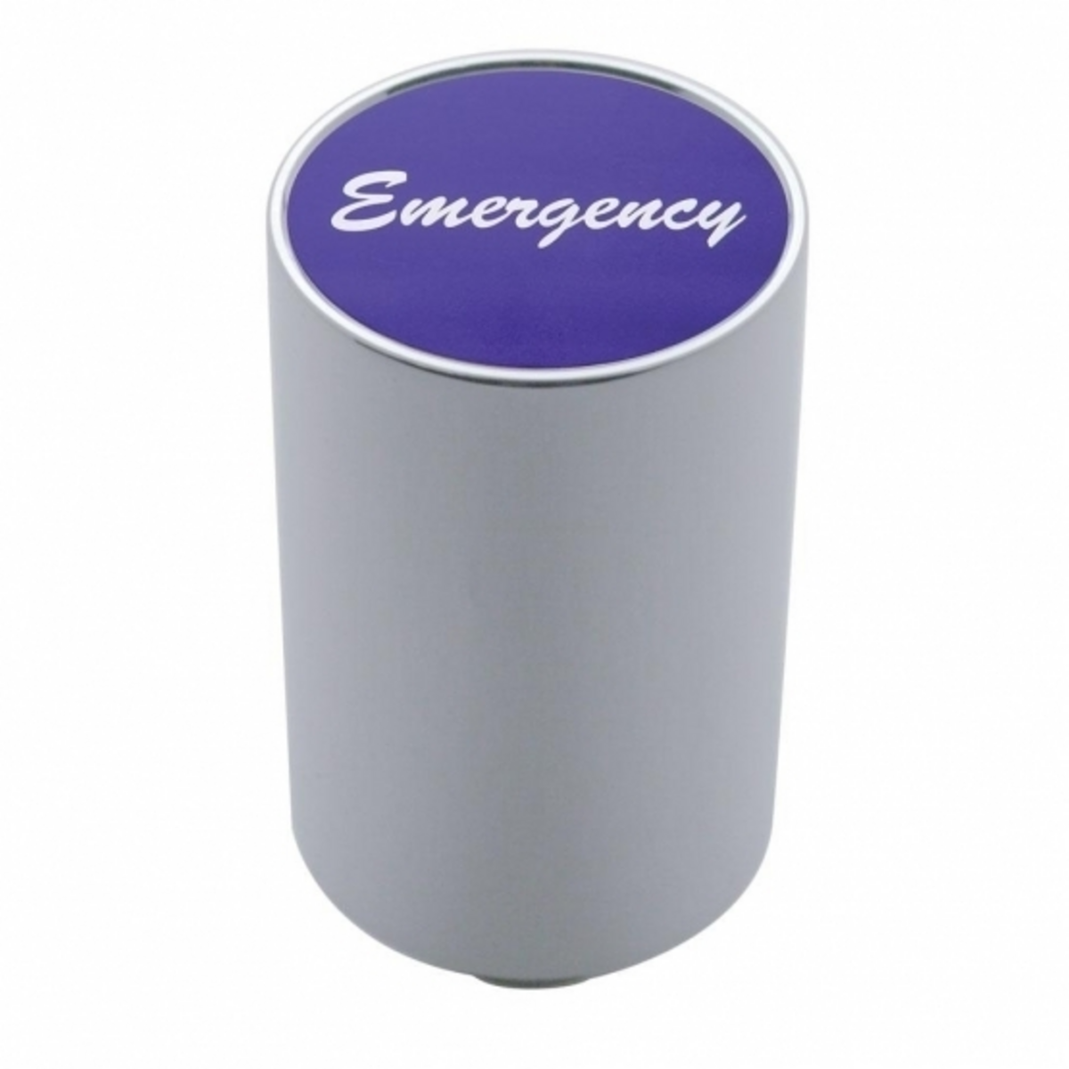 "Emergency" 3" Air Valve Knob - Purple Aluminum Sticker