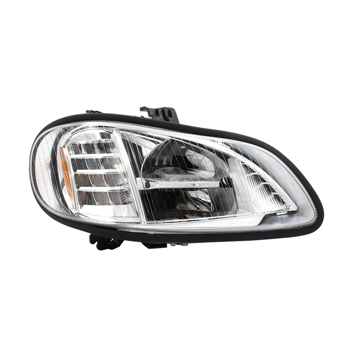Bundle (2pcs): Chrome High Power Full LED Headlight For 2003-2024 Freightliner M2-Driver; Chrome High Power Full LED Headlight For 2003-2024 Freightliner M2-Passenger