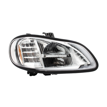 Bundle (2pcs): Chrome High Power Full LED Headlight For 2003-2024 Freightliner M2-Driver; Chrome High Power Full LED Headlight For 2003-2024 Freightliner M2-Passenger