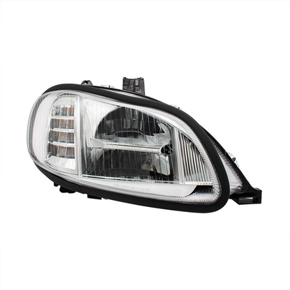 Bundle (2pcs): Chrome High Power Full LED Headlight For 2003-2024 Freightliner M2-Driver; Chrome High Power Full LED Headlight For 2003-2024 Freightliner M2-Passenger