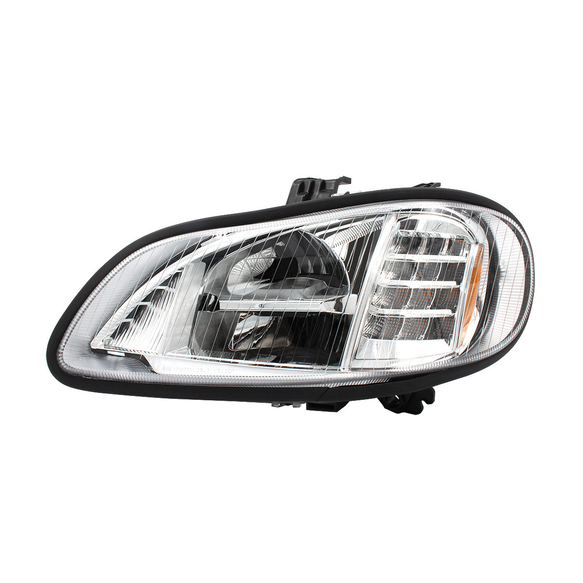 Bundle (2pcs): Chrome High Power Full LED Headlight For 2003-2024 Freightliner M2-Driver; Chrome High Power Full LED Headlight For 2003-2024 Freightliner M2-Passenger
