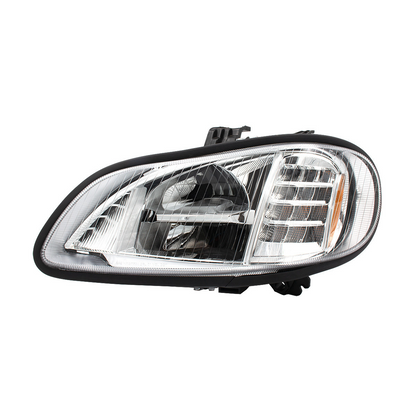 Bundle (2pcs): Chrome High Power Full LED Headlight For 2003-2024 Freightliner M2-Driver; Chrome High Power Full LED Headlight For 2003-2024 Freightliner M2-Passenger