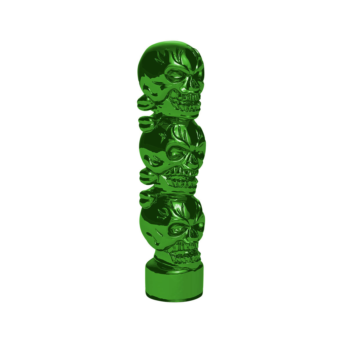 1/2"-13 Thread-On 3 Skull Candy Color Shift Knob-Emerald Green