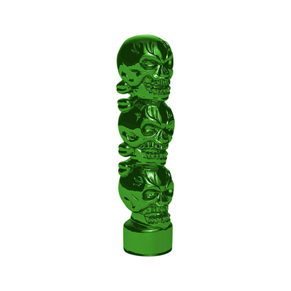 1/2"-13 Thread-On 3 Skull Candy Color Shift Knob-Emerald Green