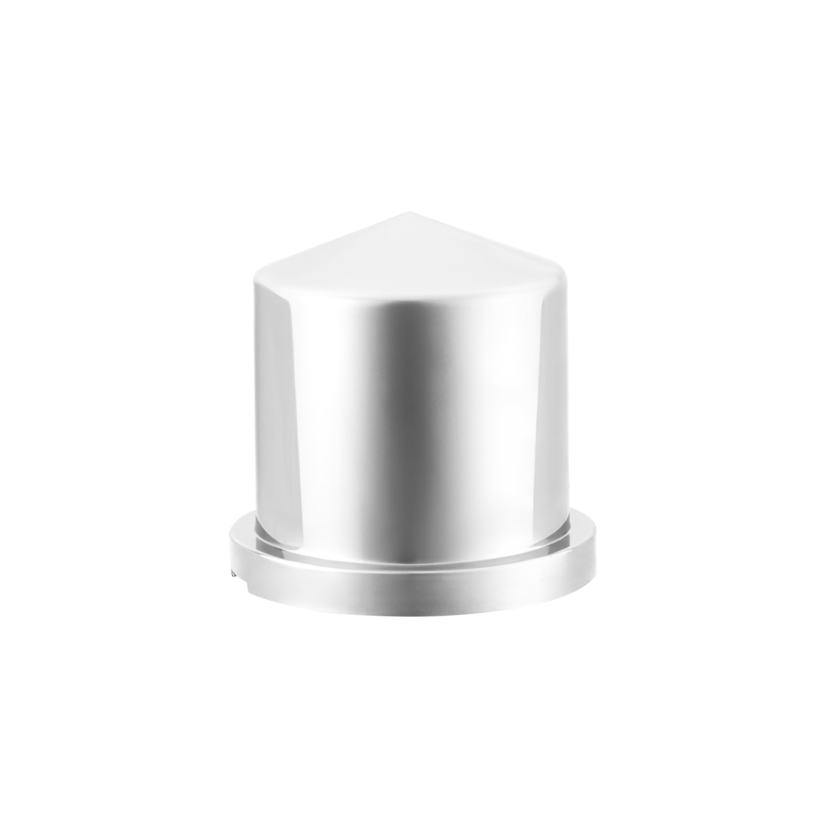 33mm X 1-7/8" Chrome Plastic Pointed Nut Covers - Push-On (10-Pack)