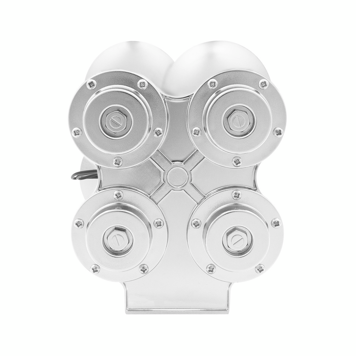 4 Trumpet Mini Train Horn-Chrome