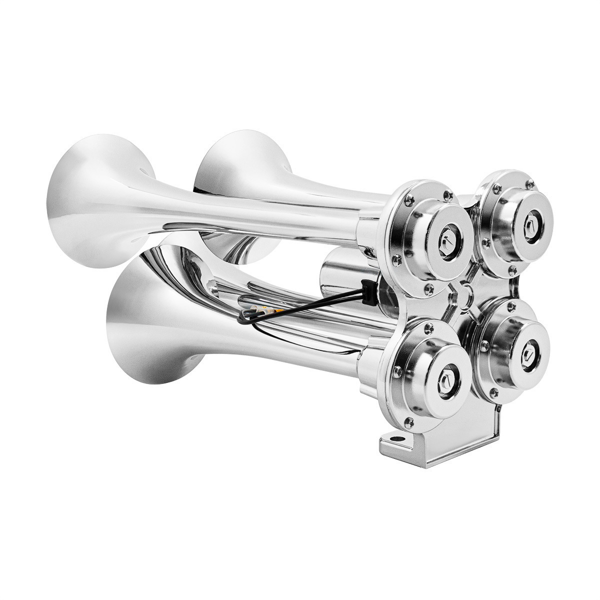 4 Trumpet Mini Train Horn-Chrome