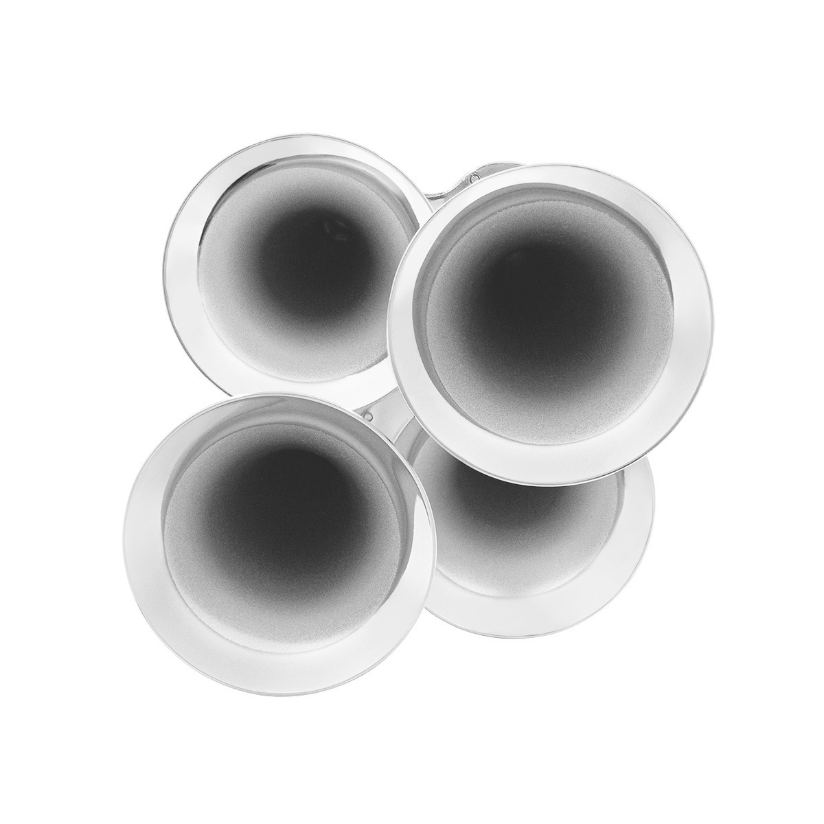 4 Trumpet Mini Train Horn-Chrome