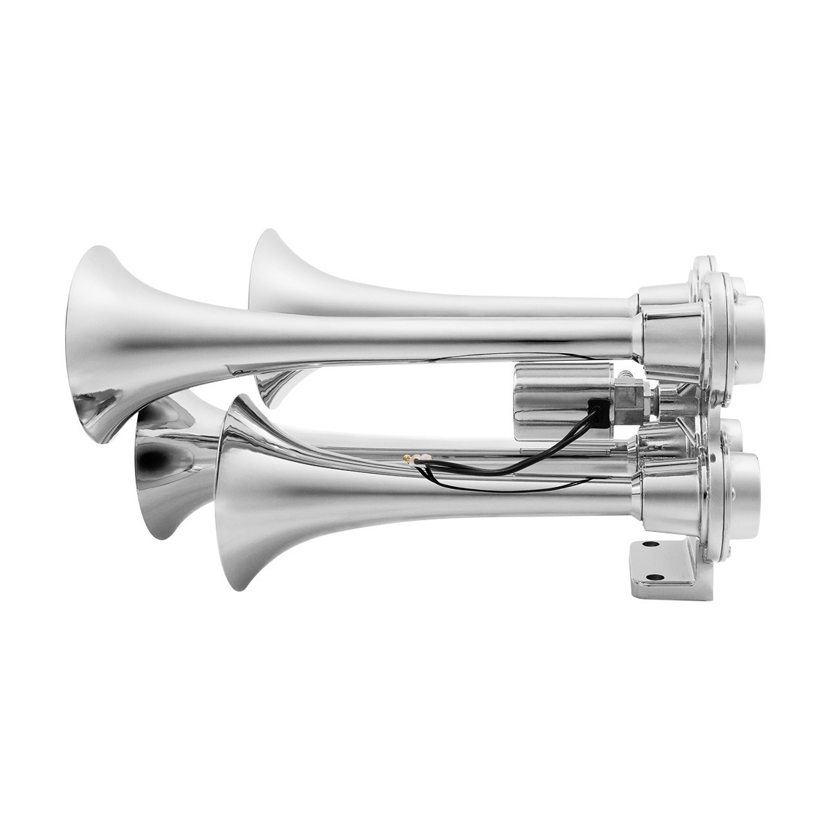 4 Trumpet Mini Train Horn-Chrome