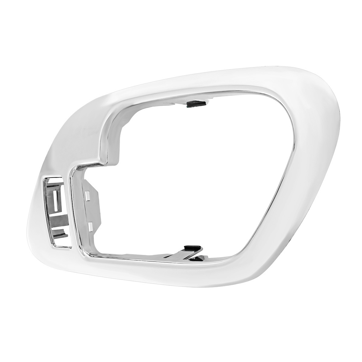 Chrome Plastic Interior Door Handle Bezel With Door Lock Hole For 1995-2000 Chevrolet/GMC Truck-L/H