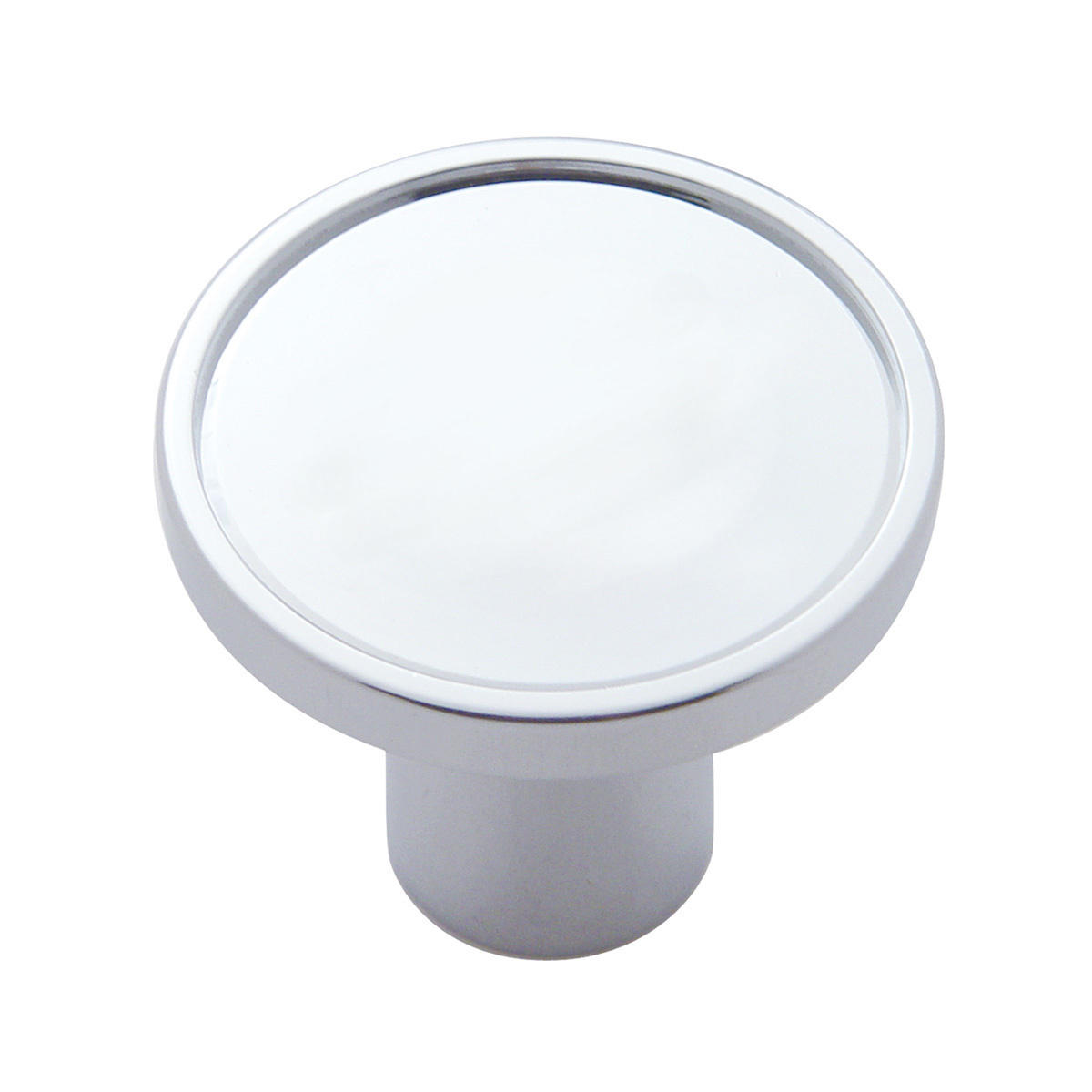 "Trailer" Chrome Aluminum Screw-On Air Valve Knob With Multi Color Glossy Sticker