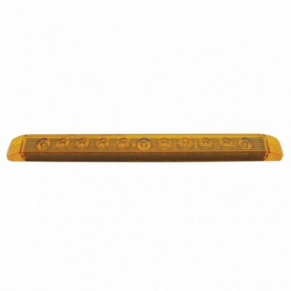 11 LED 17" Turn Signal Light Bar - Amber LED/Amber Lens (Bulk)