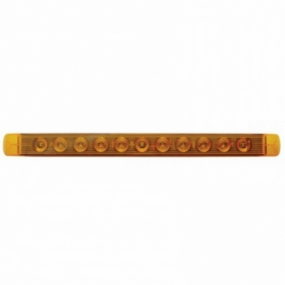 11 LED 17" Turn Signal Light Bar - Amber LED/Amber Lens (Bulk)