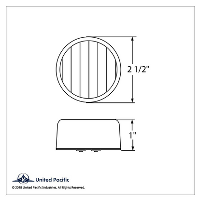13 LED 2.5" Auxiliary/Utility Light - White LED/Clear Lens