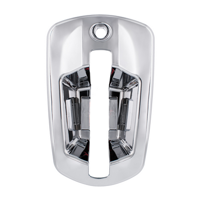 6 LED Chrome Door Handle Cover For 2018-2026 Freightliner Cascadia - Passenger, White LED