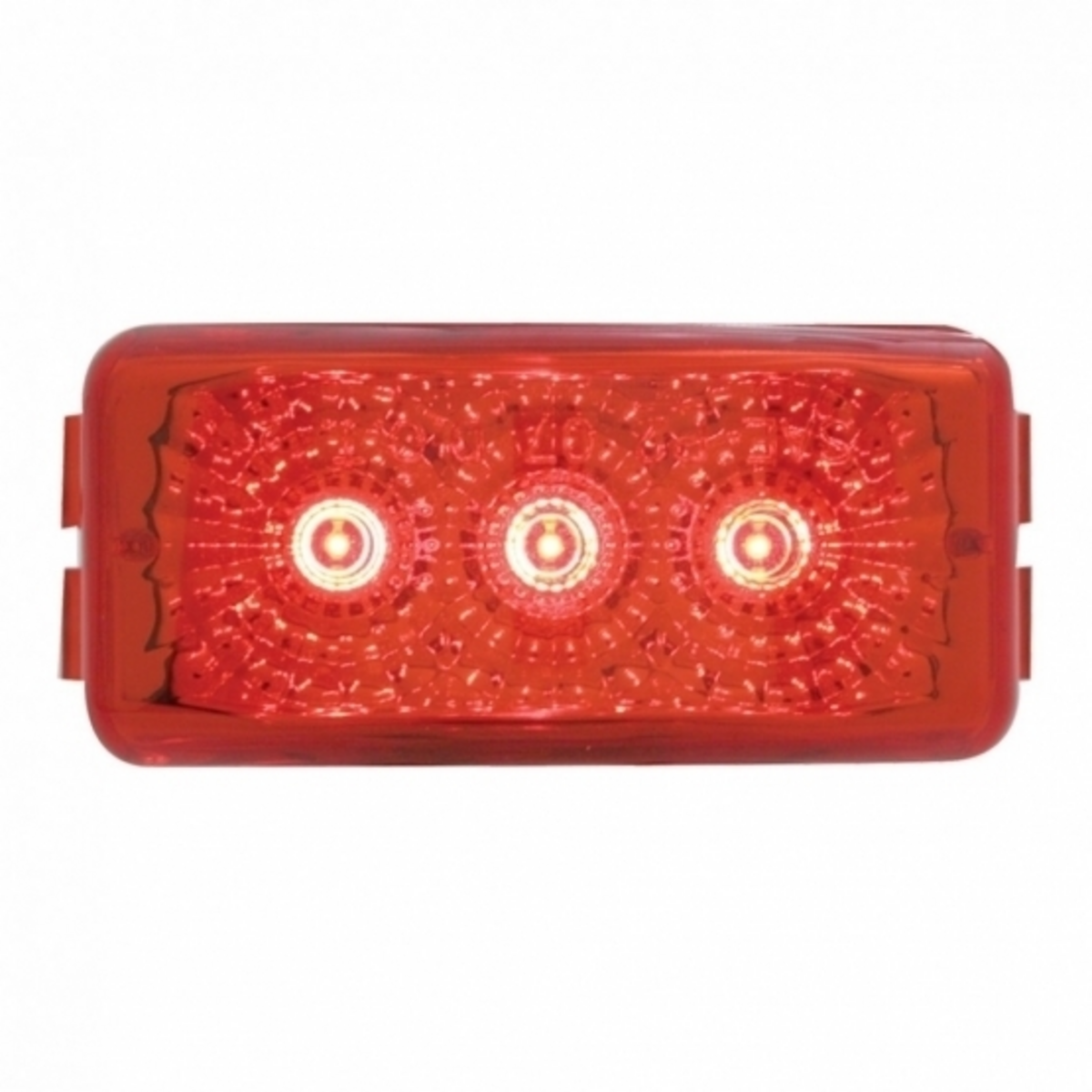 3 LED Reflector Light (Clearance/Marker) - Red LED/Red Lens