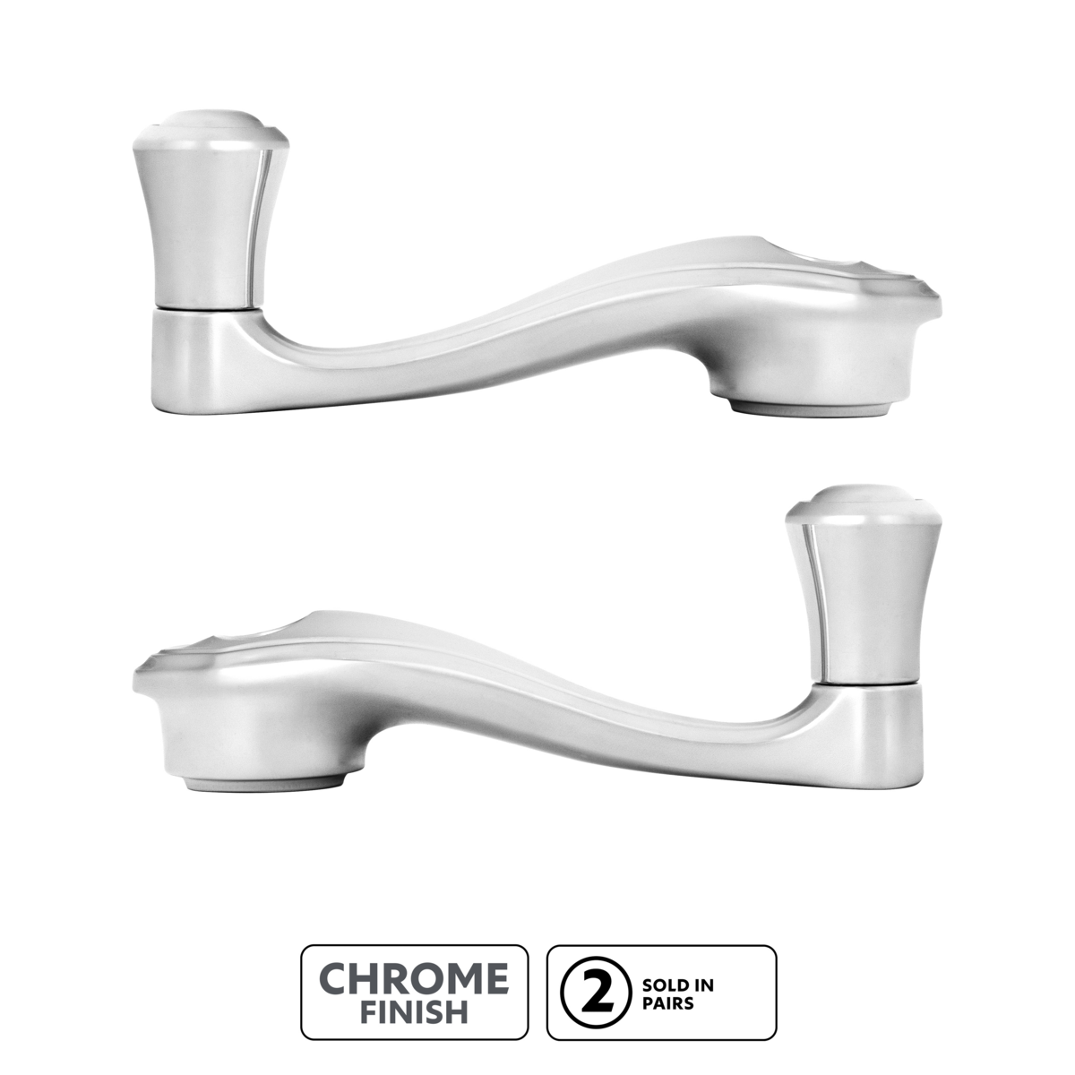 Chrome Window Crank Handle & Polished Stainless Door Handle Escutcheon Kit for 1932-1934 Ford Truck