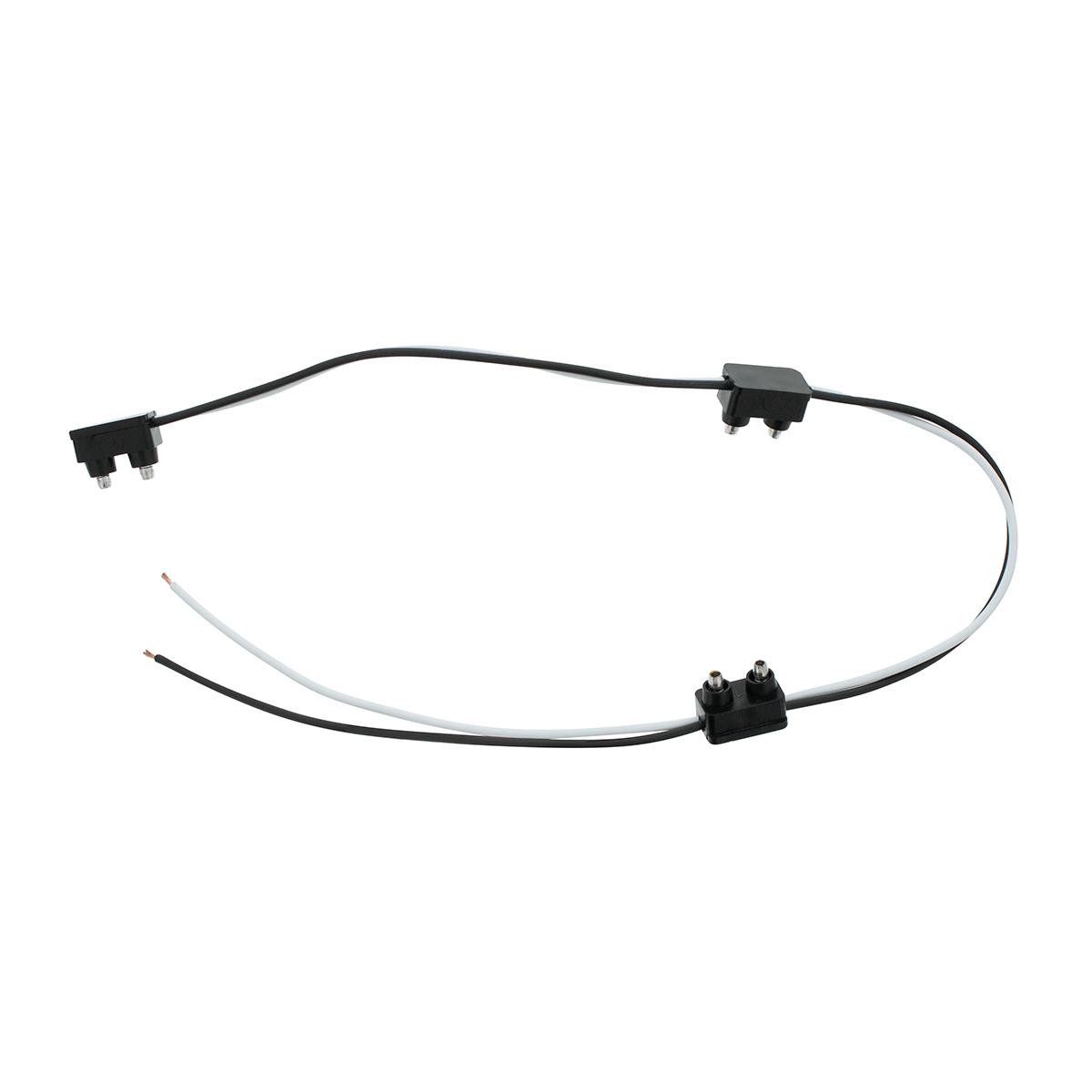 2-Prong Plug Wiring Harness With 6" Lead Between Plugs - 3 Plugs