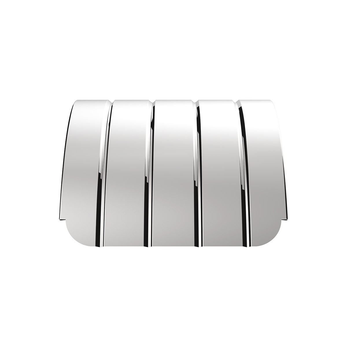 120" 430 Stainless Steel (16ga) Beaded Edge Ribbed Full Fender 54" Spread - SR Series (Pair)