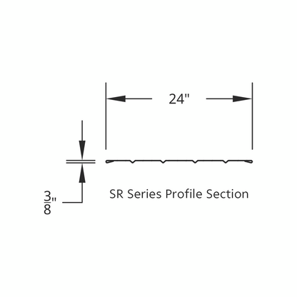 120" 430 Stainless Steel (16ga) Beaded Edge Ribbed Full Fender 54" Spread - SR Series (Pair)