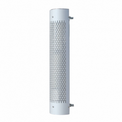48" Tall 270 Degree Stainless Exhaust Muffler Shield For 10" Diameter Exhaust - Vertical Slot
