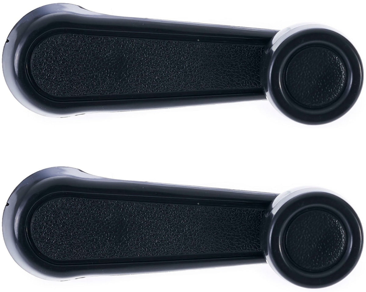Window Crank Handle RH = LH (2pcs) Plastic Texture Black for 1990-1992 Daihatsu Rocky; 2009-2010 Pontiac Vibe