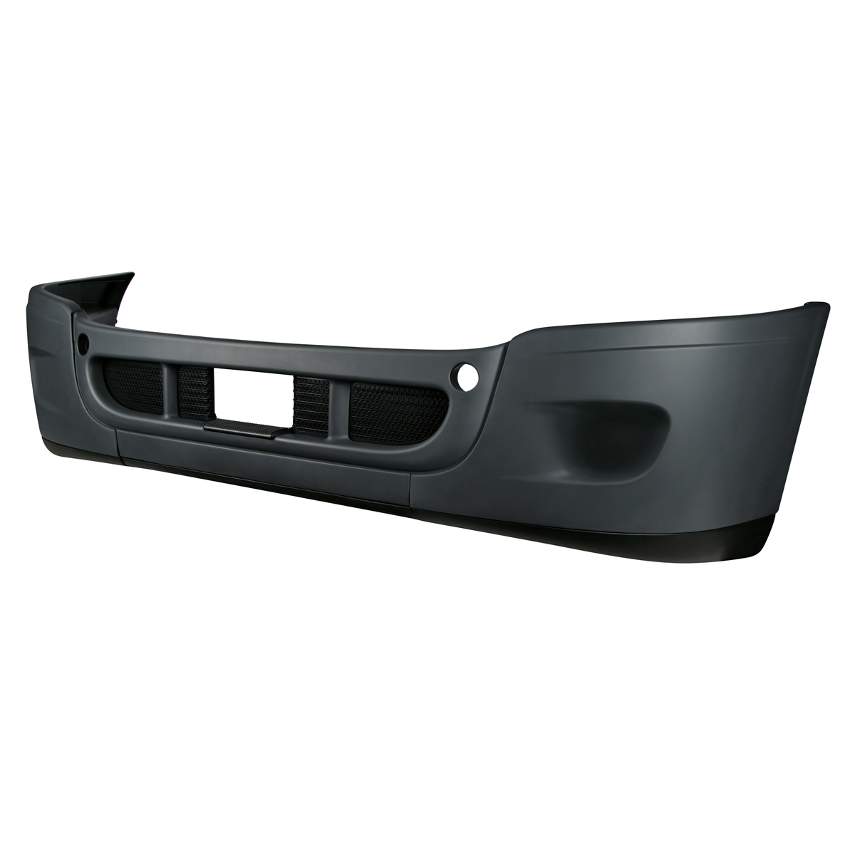 Complete 3-Piece Front Bumper Set Without Fog Light Hole For 2008-2017 Freightliner Cascadia