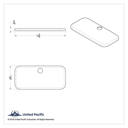 Chrome Plastic Upper Side Storage Door Cover For 2007-2018 Freightliner Cascadia
