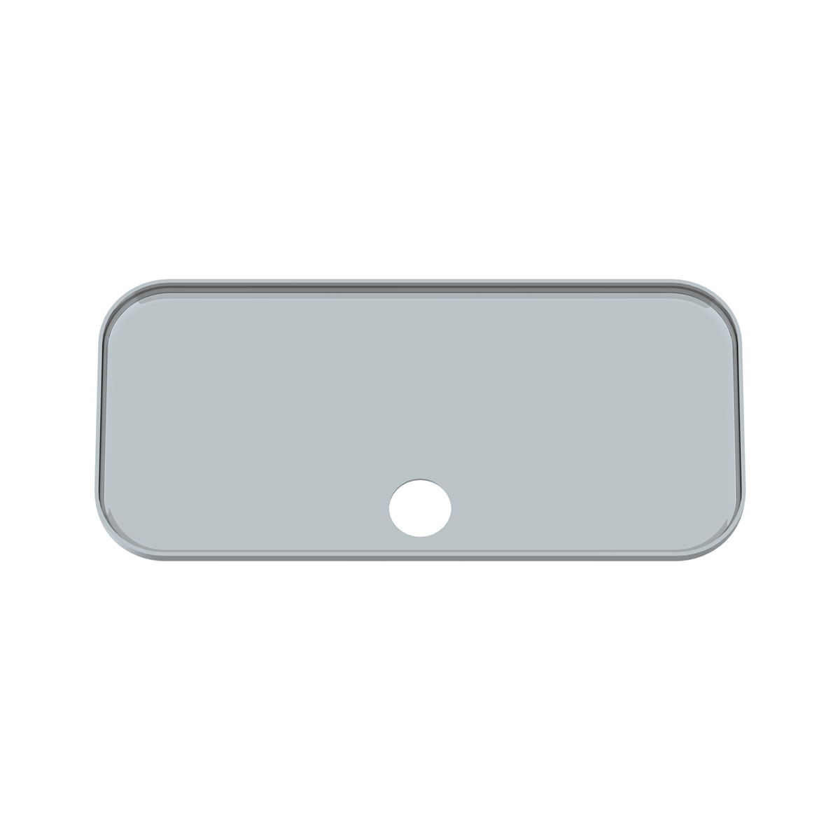 Chrome Plastic Upper Side Storage Door Cover For 2007-2018 Freightliner Cascadia