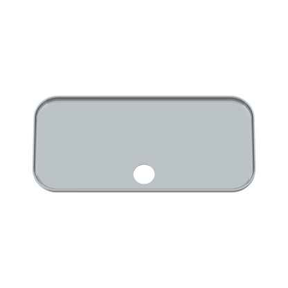 Chrome Plastic Upper Side Storage Door Cover For 2007-2018 Freightliner Cascadia